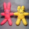 Tiger and Bunny Crocheted Plushies